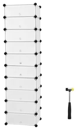 BOXIFY moduláris polcrendszer fiókokkal, fehér