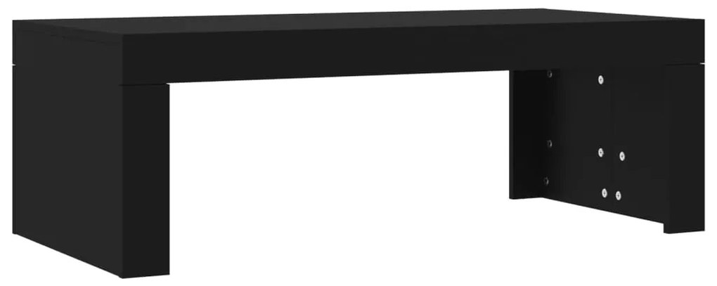 Fekete szerelt fa dohányzóasztal 102 x 50 x 36 cm