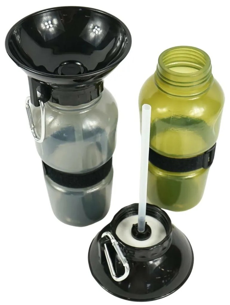 DOGS utazó palack tállal kutyák számára 500 ml - többféle színben Termék színe: Szürke