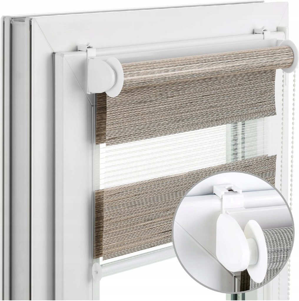 Roló Prémium Éjjel-nappal Méretre Szett 82x215 Zebra