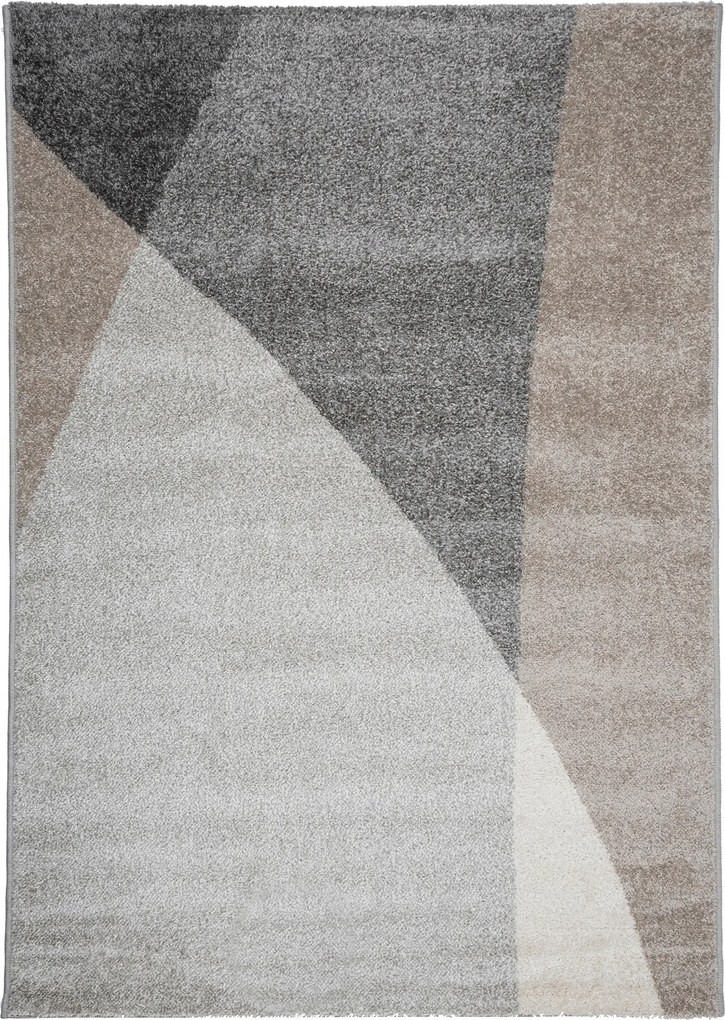 Modern Szőnyeg Nappaliba Divatos Geometrikus Minta 120x170CM Szürke