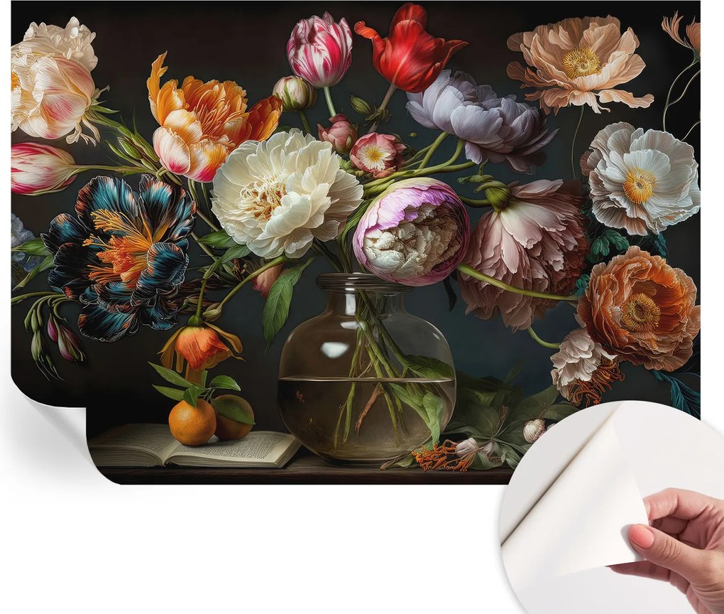 Design fali fotótapéta öntapadós virágcsokor 208x146 cm