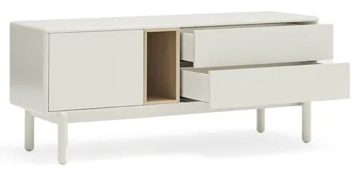 Krémszínű TV-állvány 140x56x40 cm Corvo – Teulat
