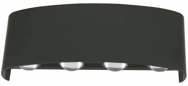 Top Light - LED Kültéri fali lámpa RAY LED/8W/230V IP44 4000K fekete