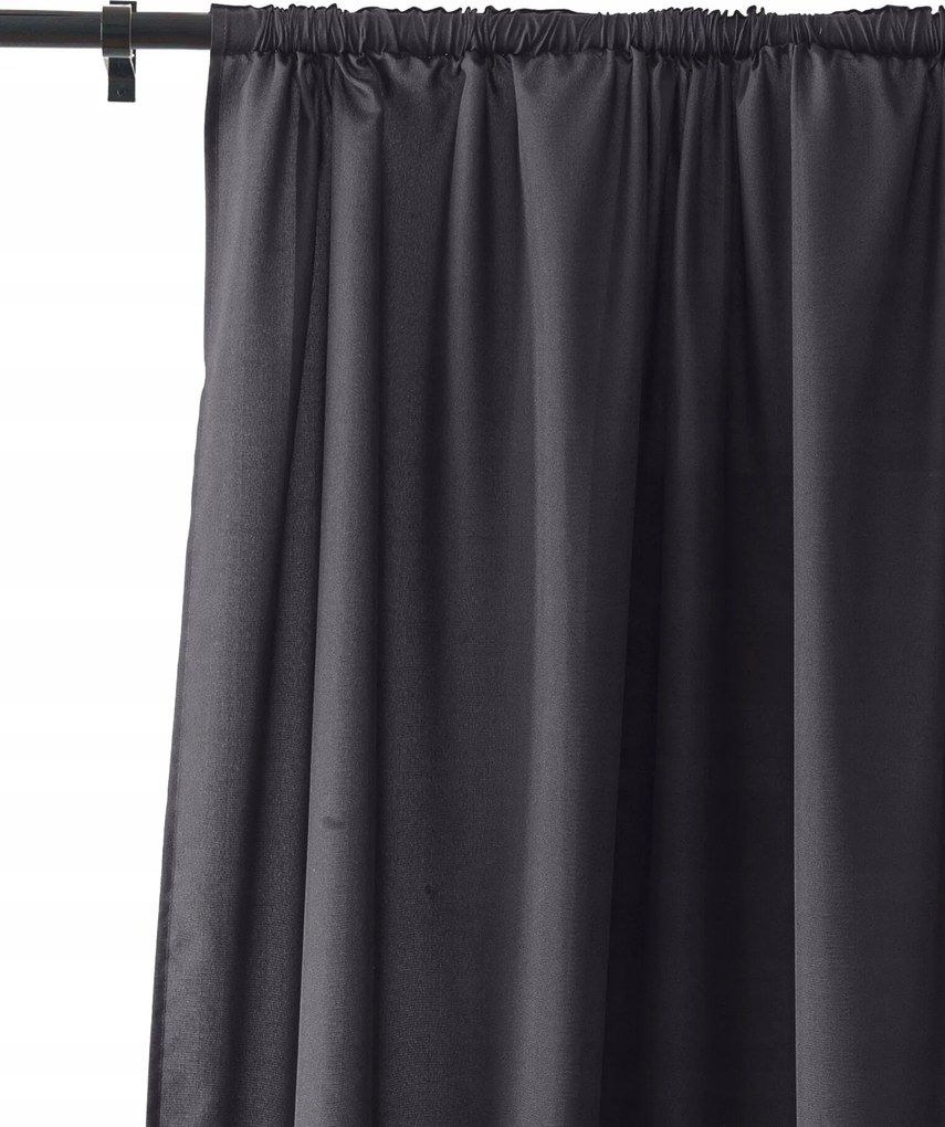 Függöny Kész Szalag 140x250 Sötétszürke Grafit
