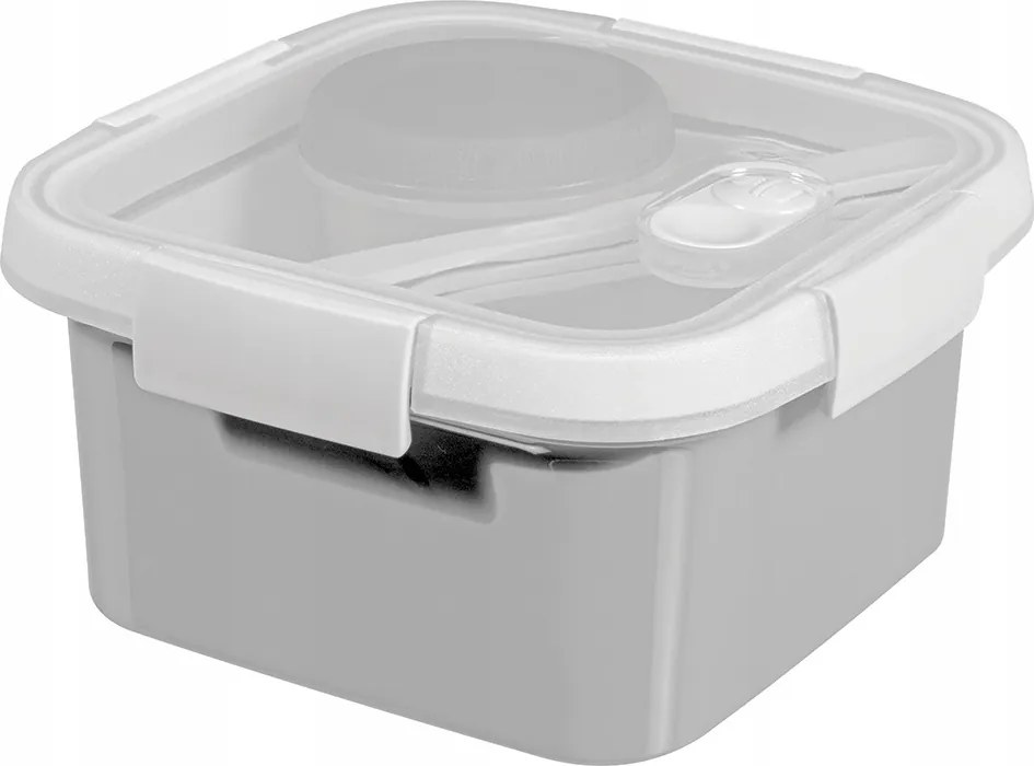 Négyzet alakú Uzsonnás doboz Három színben 1,1L