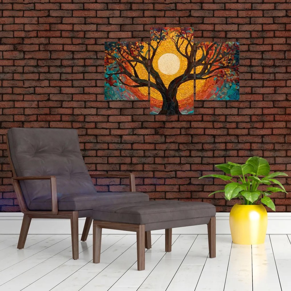 Kép - Nap az élet fájának koronájában (90x60 cm)