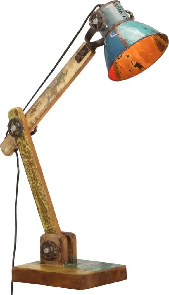 vidaXL többszínű kerek ipari asztali lámpa 23 x 18 x 95 cm E27