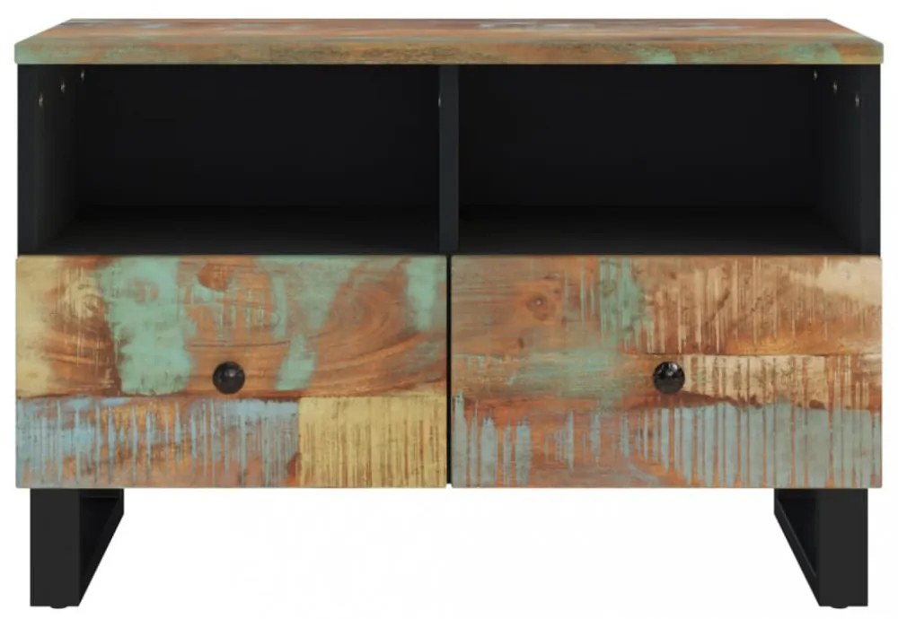 tömör újrahasznosított fa TV-szekrény 70 x 33 x 46 cm