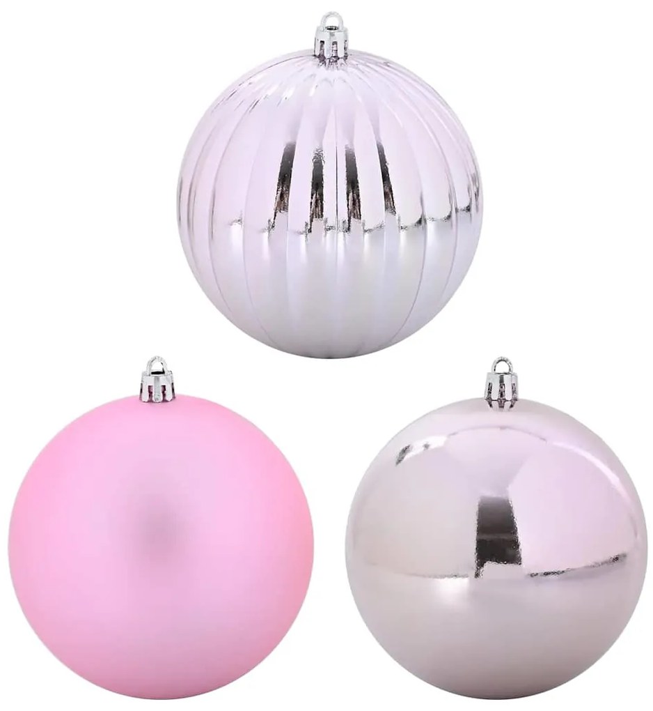 Karácsonyi Díszgömb Készlet 3 pcs Rózsaszín