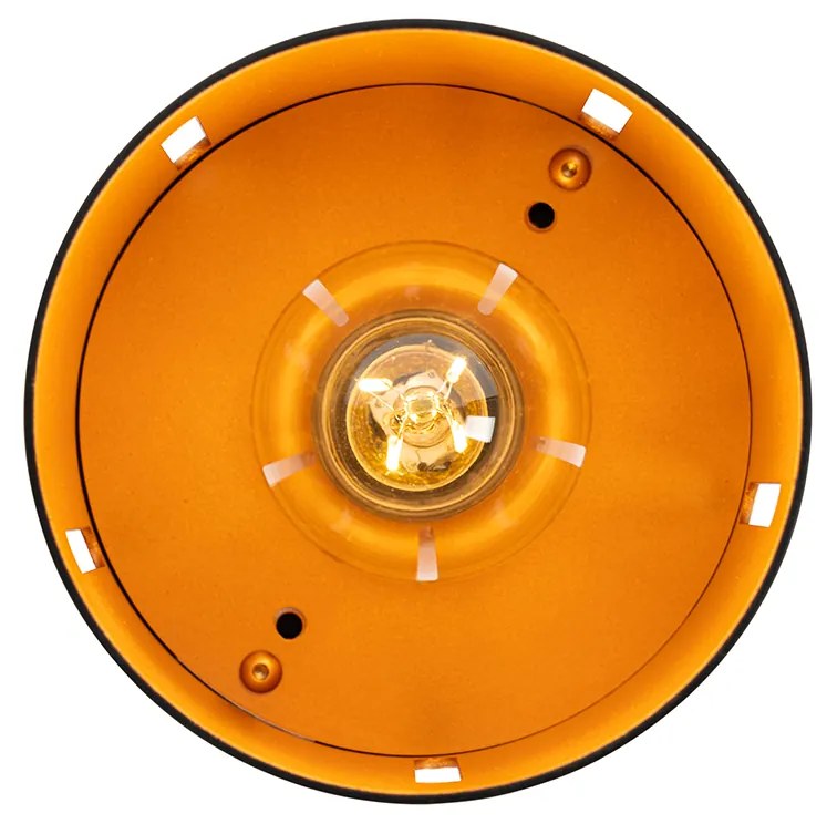 Design mennyezeti lámpa fekete arannyal belül - Yana