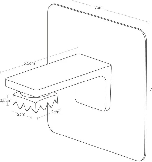 Fekete öntapadós műanyag mágneses szappantartó Film Hook – YAMAZAKI