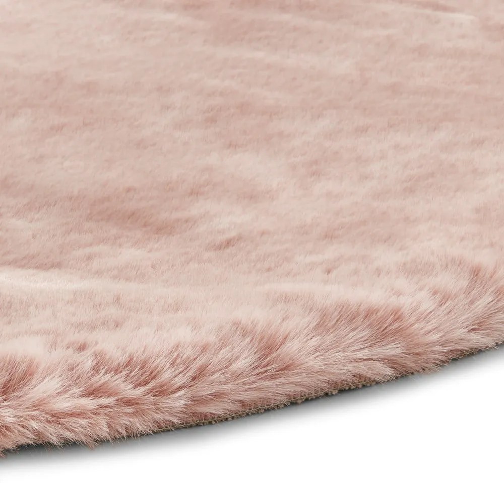 Teddy rózsaszín szőnyeg, ⌀ 120 cm - Think Rugs