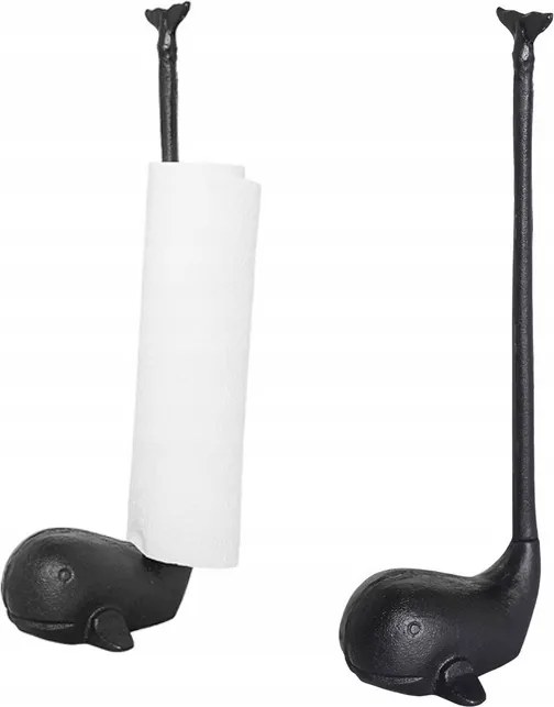 Papírtörölköző Tartó Állvány Fekete Bálna fürdőszobai konyhai tartó