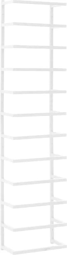 vidaXL fehér acél törölközőtartó 24 x 12 x 96 cm