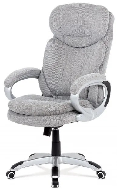Scaun pivotant de birou lux cu tapițerie din țesături speciale Silver Ka-G198