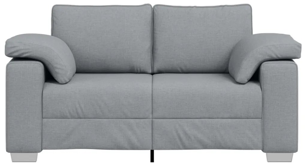 Kétfős kanapé Világosszürke 120 cm Textil