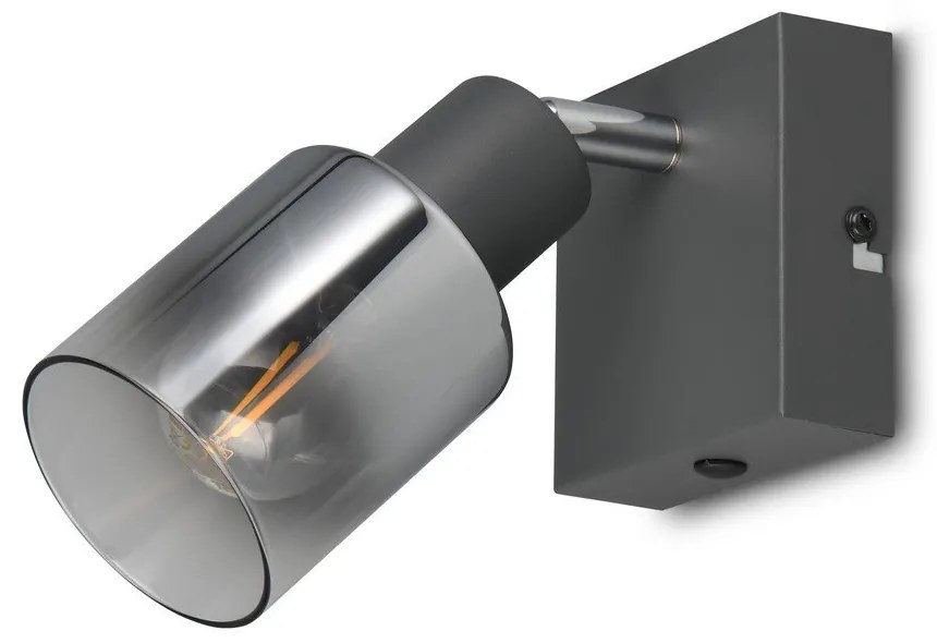 Antracitszürke spotlámpa ø 7 cm Cadiz – Reality