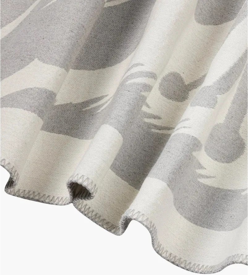 Világosszürke takaró 165x200 cm Lino – noo.ma