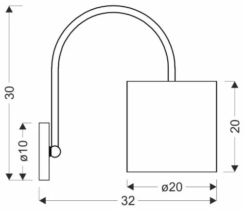 Fali lámpa ATLANTA 1xE27/40W/230V fehér