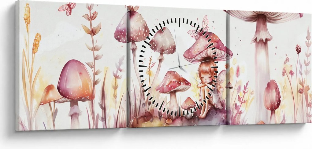 Kép - Rózsaszín tündér (órával) (90x30 cm)
