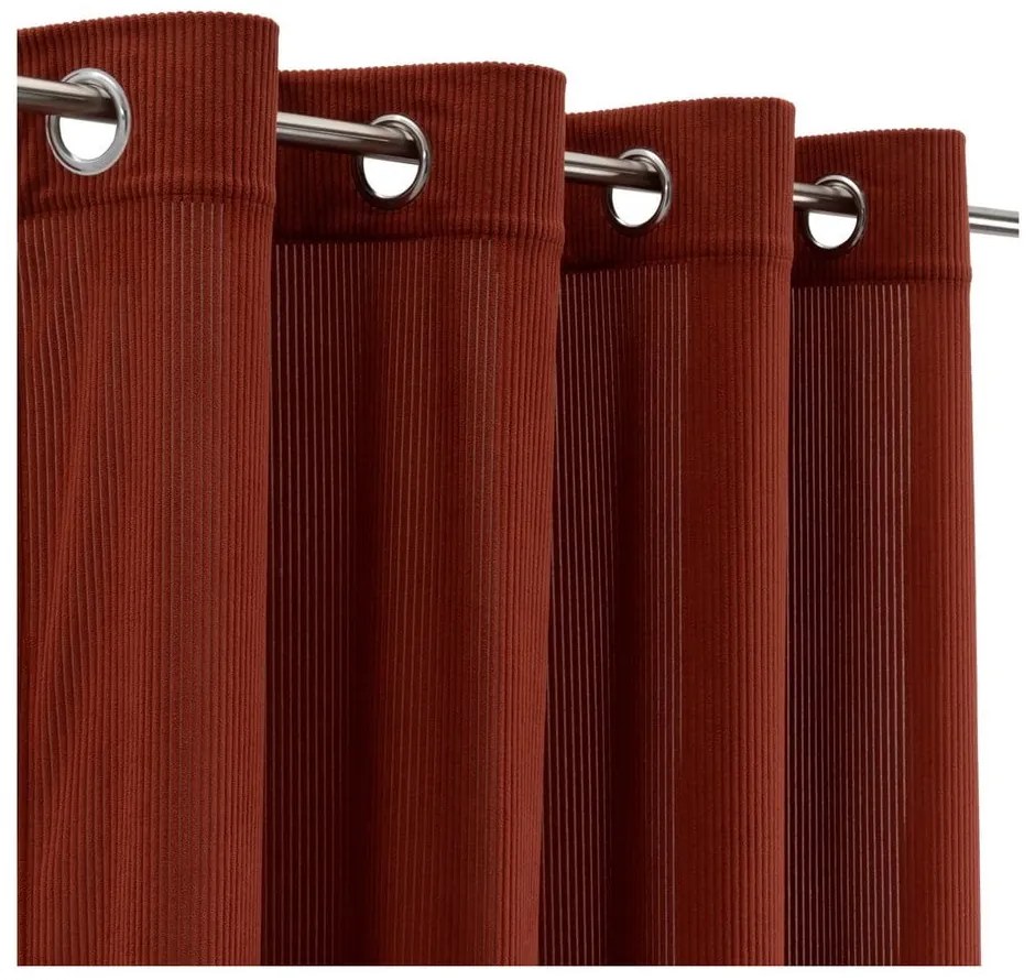 Terrakotta színű kordbársony függöny 140x260 cm Merely – Casa Selección