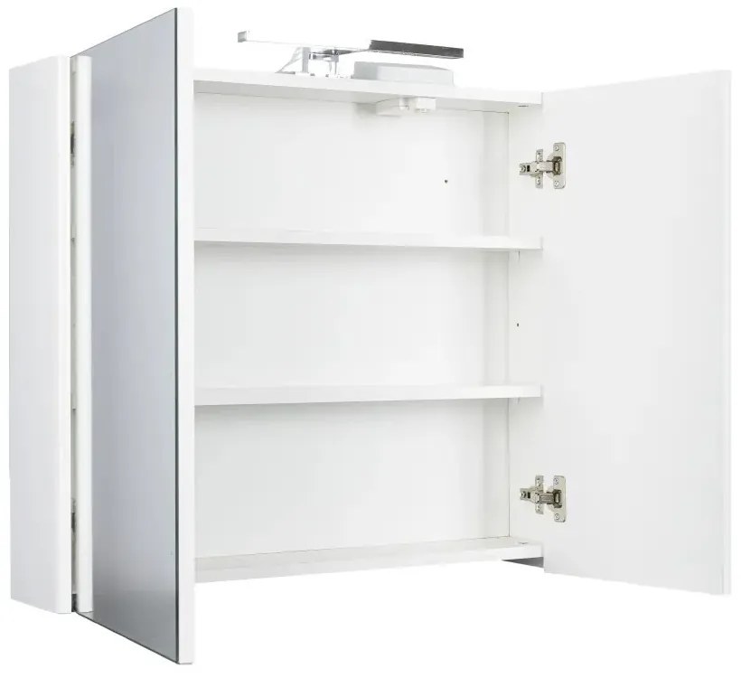 TMP SHARP Tükrös fürdőszobai szekrény LED világítással - 75 cm