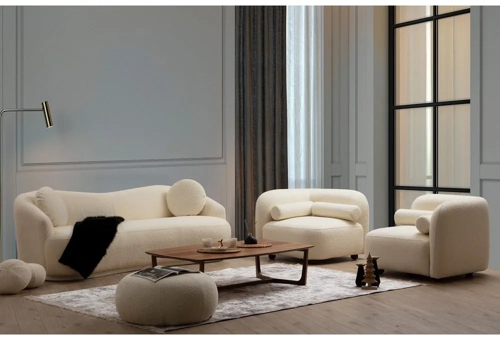 Krémszínű kanapé 225 cm Ancona – Artie