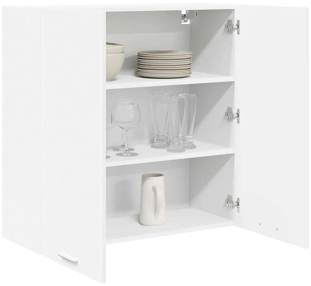 Függő szekrény polcokkal Riga Fehér 80 x 31 x 80 cm Faanyag