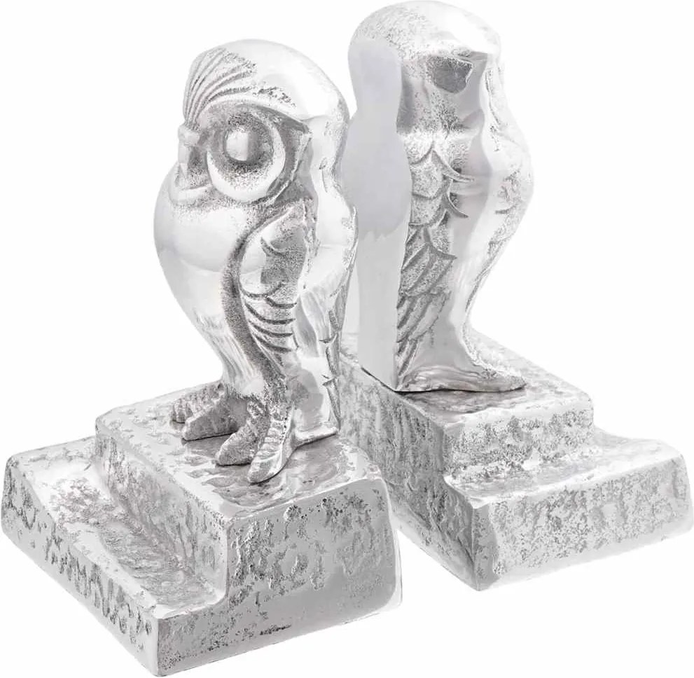 vidaXL Könyvtámaszok 2 pcs Ezüst 12 x 9 x 19 cm Alumínium