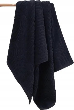 Pamut Törölköző Téglalap Alakú Fekete 70-140 V7L