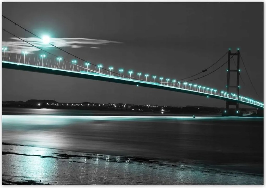 Poszterek 100x70 Kék fények az éjszakában