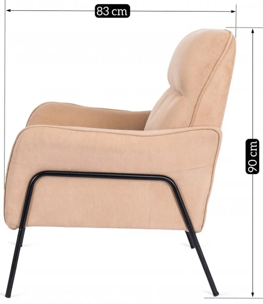 Fotel Bézs Színben. ALBERTO