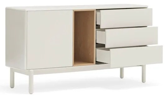 Krémszínű komód 140x76x40 cm Corvo – Teulat