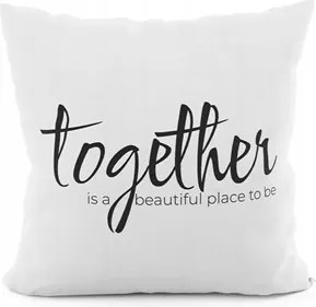 Dekorációs Párnahuzat 40x40 Valentin Napi Feliratok