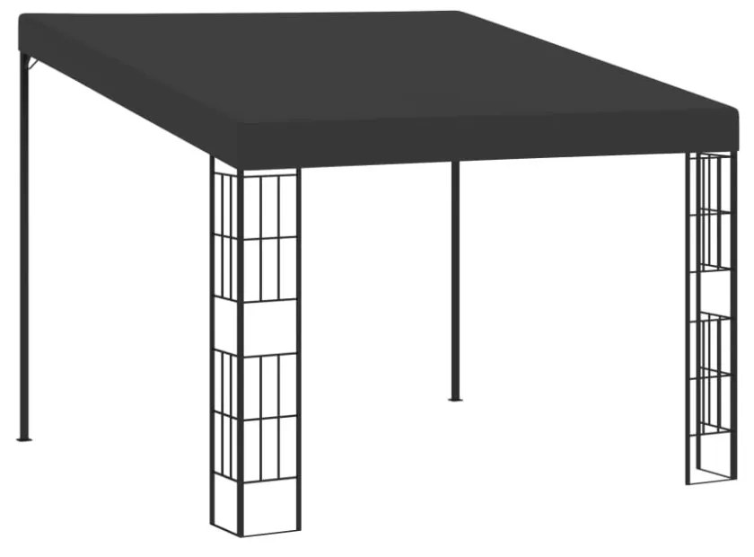 antracitszürke falra szerelhető szövetpavilon 3 x 3 m