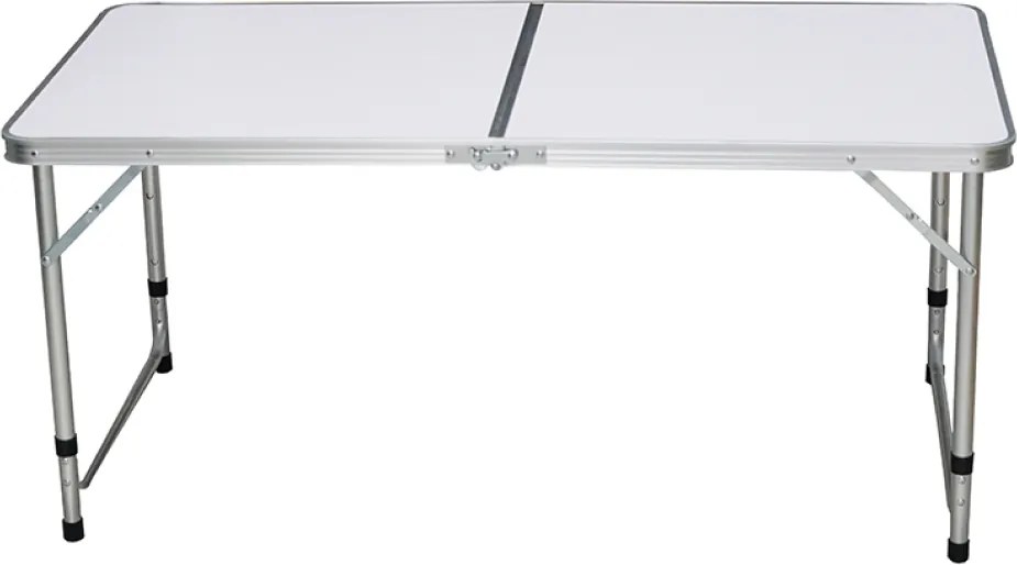 Összecsukható kempingasztal, 120 cm, alumínium/MDF, KEPI TYP 1
