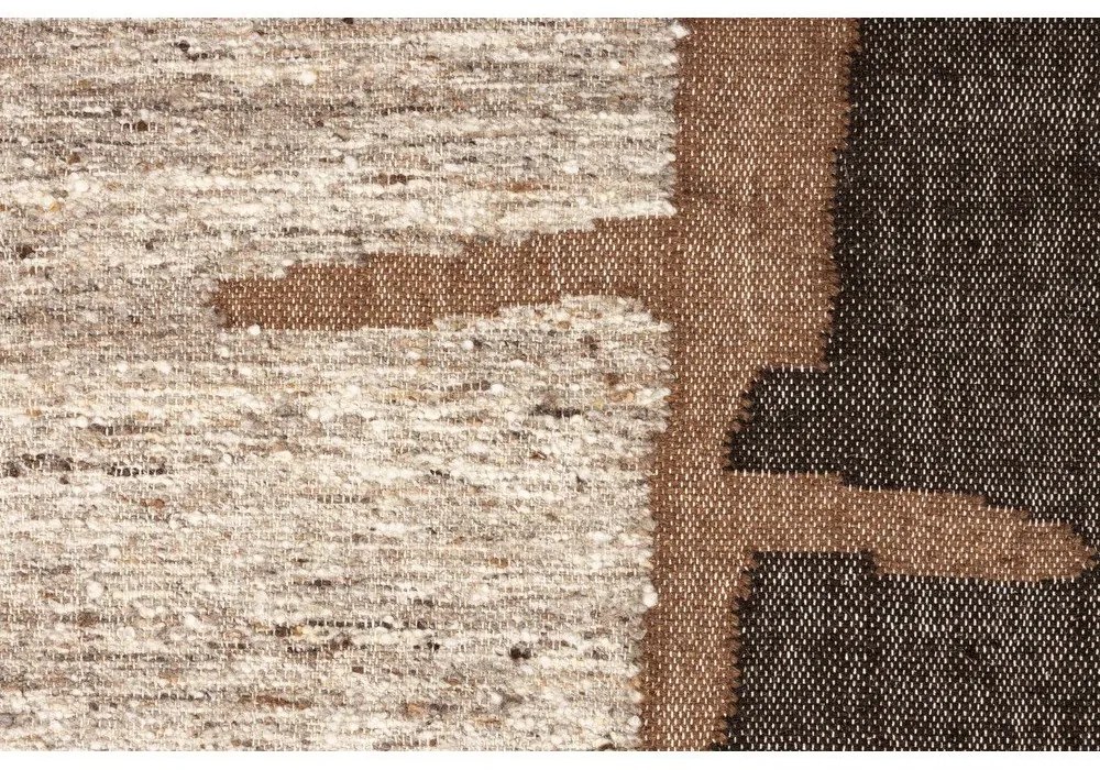 Barna gyapjú szőnyeg 160x230 cm Briton – Dutchbone