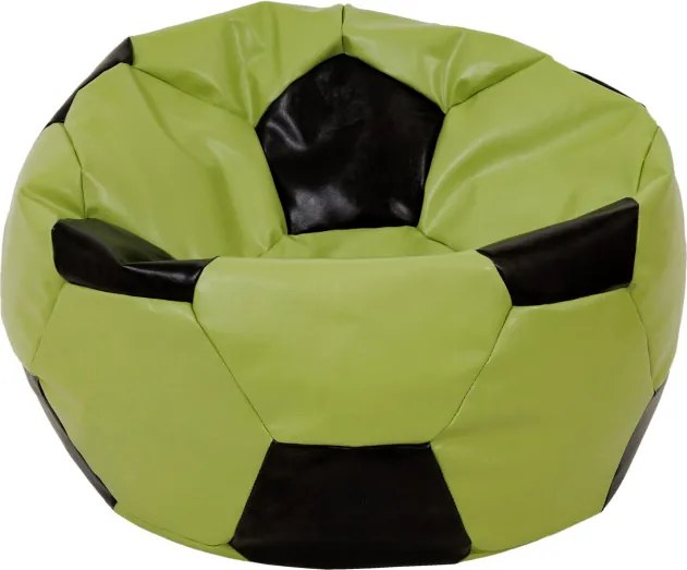 Baby Ball babzsákfotel - műbőr - zöld/wenge - 70 liter R