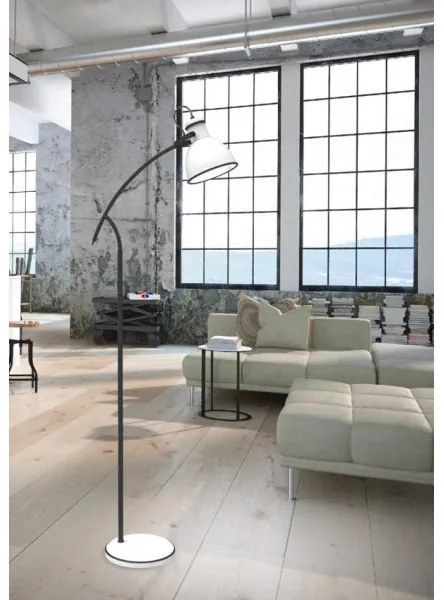 Állólámpa ZUMBA 1xE27/40W/230V fehér/fekete