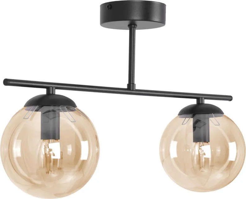 KAJA K-5163 DELTA Glamour Mennyezeti Lámpa Fekete E14 IP20