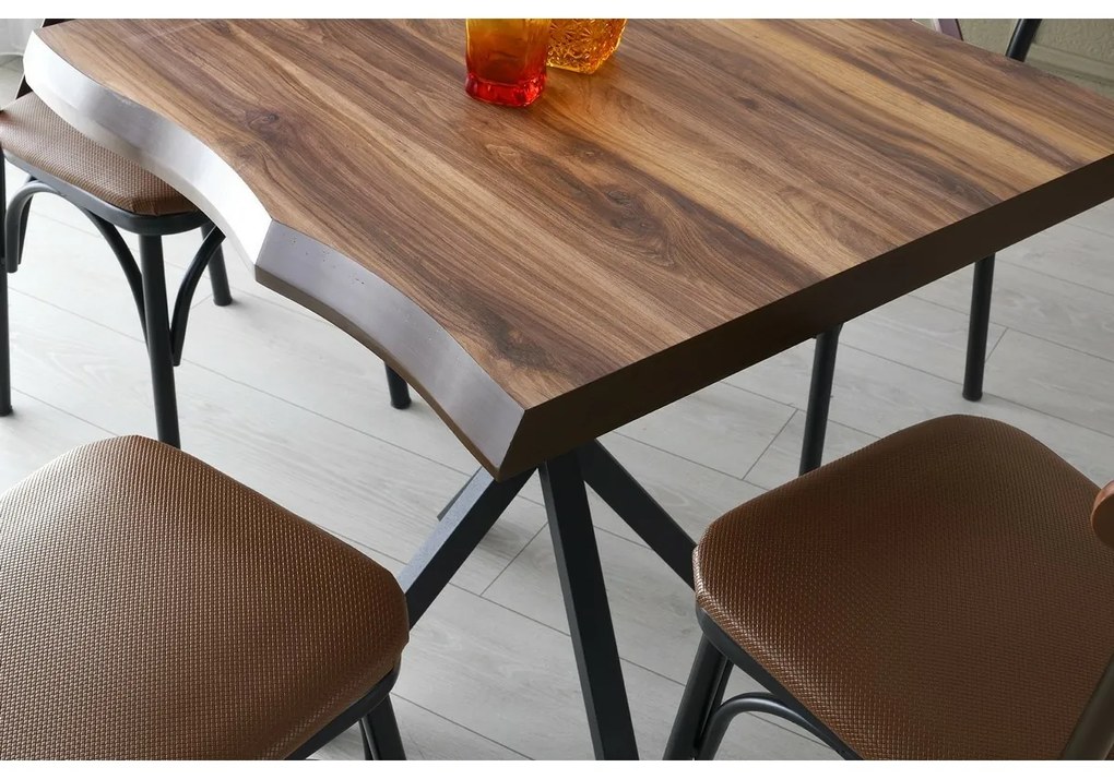 Safir Walnut étkezőasztal