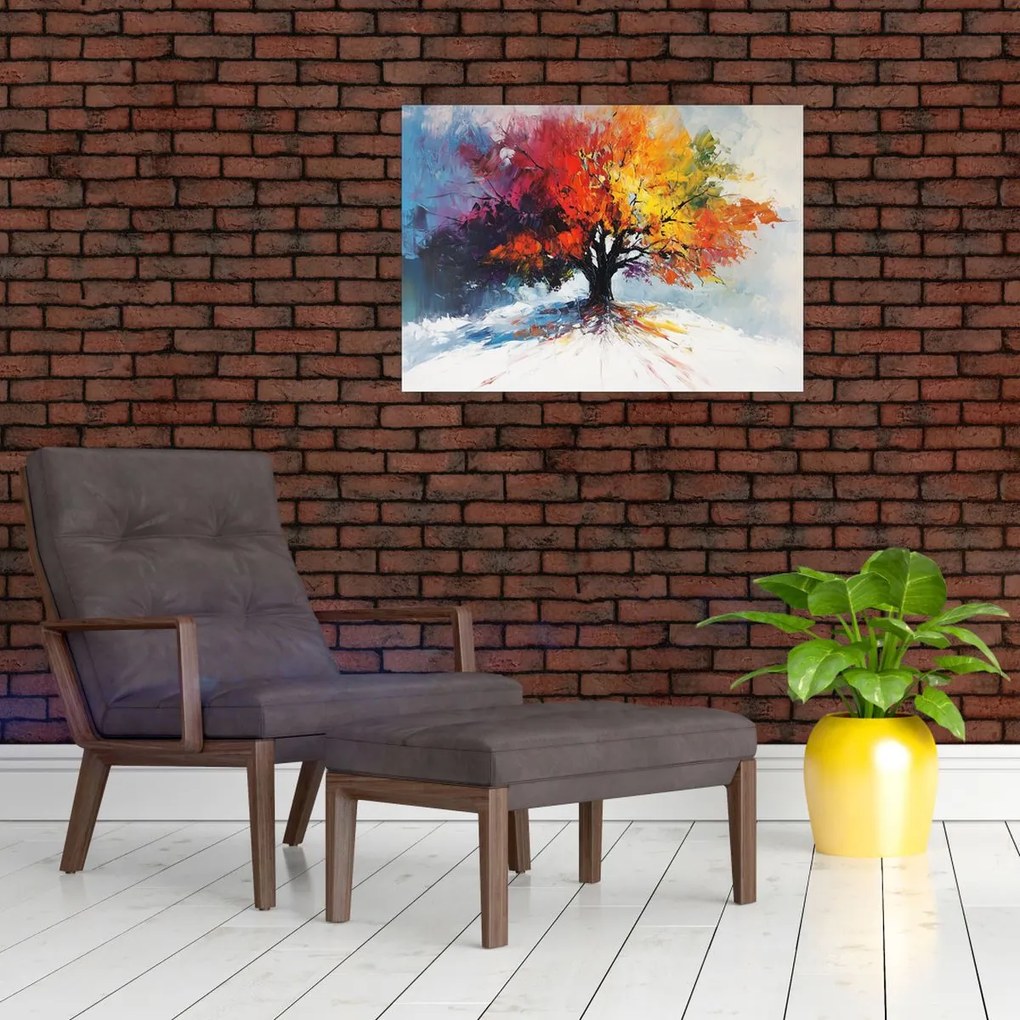 Kép - Színes fa (70x50 cm)