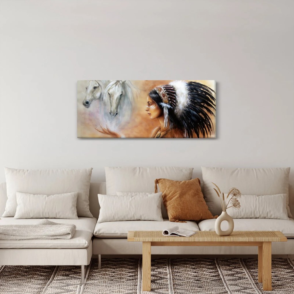 Kép - Indiánok varázslata (120x50 cm)