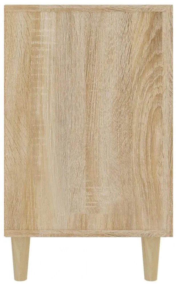sonoma tölgy színű szerelt fa tálalószekrény 100 x 36 x 60 cm