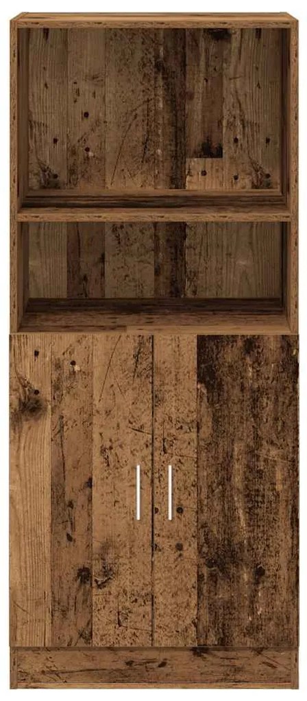 vidaXL antik fa színű szerelt fa konyhaszekrény 57x41,5x131,5 cm