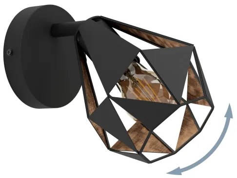 Eglo 43715 - Fali spotlámpa CARLTON 1xE27/40W/230V