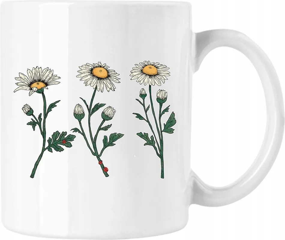 Bögre Kamilla Virágok Művészet 2 Fehér 330ml