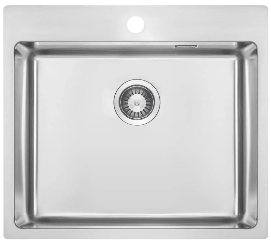 Deante ZPO_010B - Mosogató OLFATO 50,5x55 cm csiszolt acél