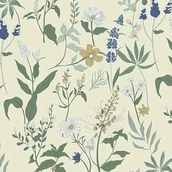 Öntapadós tekercses tapéta 44x300 cm bútorfurnér virág motívummal